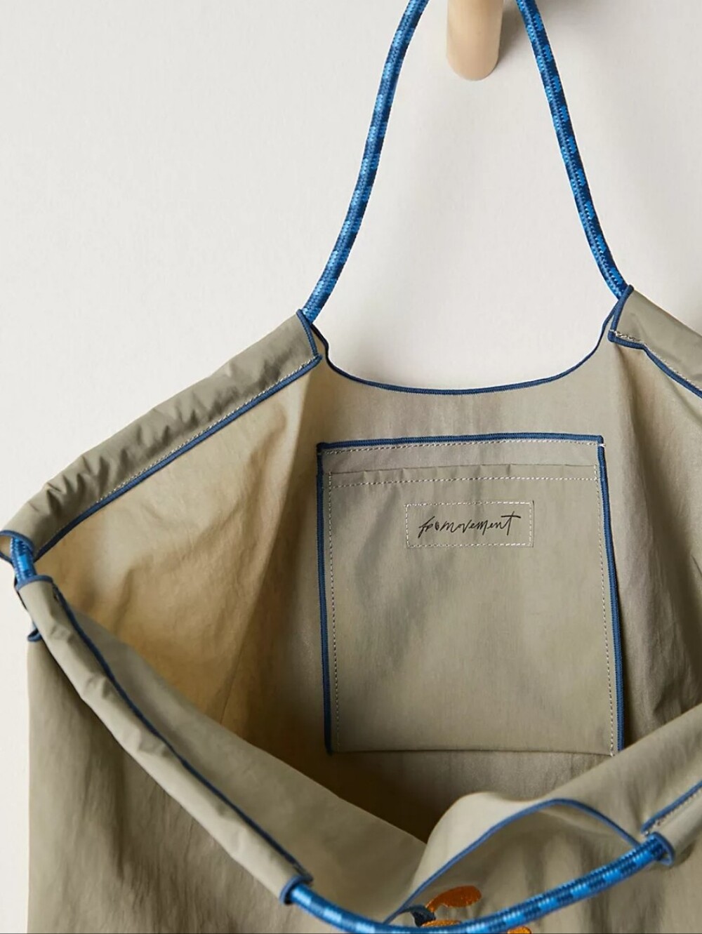 Free People Blooming Buti Tote Bag Mineral - Picture 3 of 6